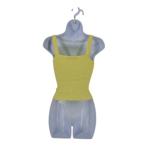 Bishop Young Sardinia Wrap Tank Butter Yellow ribbed knit - Picture 3 of 5